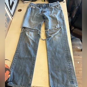 Abercrombie & Fitch Mens Jeans Sz 34x32 Distressed